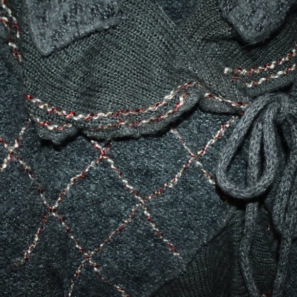 SOLD 🦋 FORLA PARIS Wrap Knit Cardigan Sweater - Picture 6 of 16